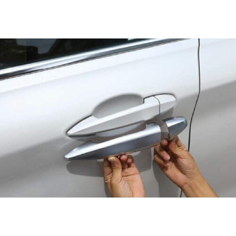 Fit For BMW X1 F48 2016 2017~ ABS Chrome Car Door Handles Cover Trim Decor
