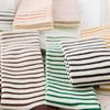 Gifts Winter Warm Ankle Cotton Striped Socks Knit Elastic Hosiery