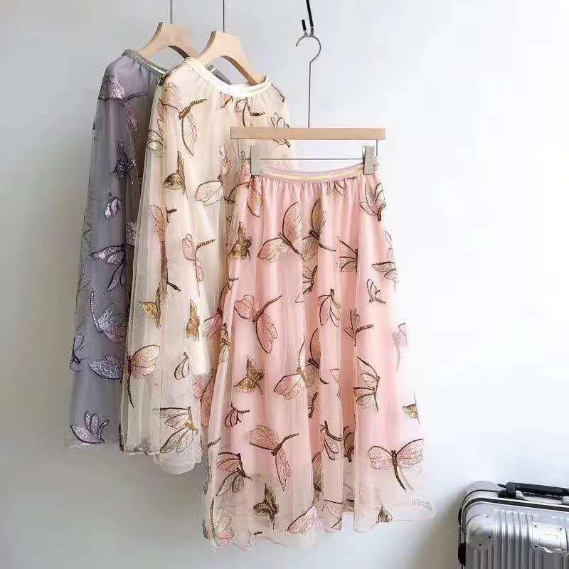 W1,5 м * 90 см, сетка с блестками, золотая стрекоза, вышитая одежда, кружевная ткань, юбка «сделай сам», женская одежда, ткань, ткань с вышивкой