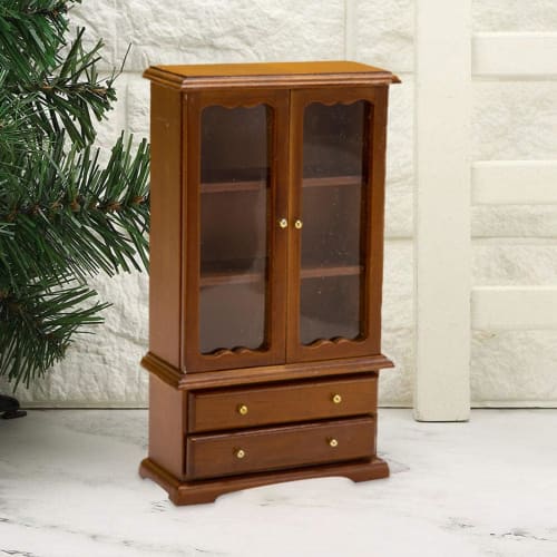 Jeproer Dollhouse Bookshelf Furniture, Miniature Bookshelf Furniture - 3-Story Miniature Display Shelf | Dollhouse Furniture Display Shelf, Dollhouse