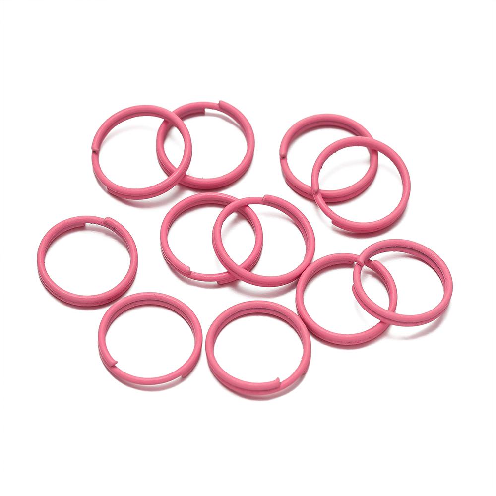 200pcs/lot 8mm 10mm Colorful Open Jump Rings Findings Double Circle Loop Jump Ring Connector For DIY Jewelry Making