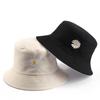 2020 NEW  Women Bucket Fishing Hats Sunscreen Sun Cap Little Daisies Double-sided Wear Spring Lady F