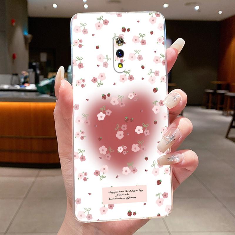 Phone Case For Realme X / OPPO K3 Fundas Capa Butterfly Bow Protective Casing Transparent Soft Silicone TPU Cover Coque