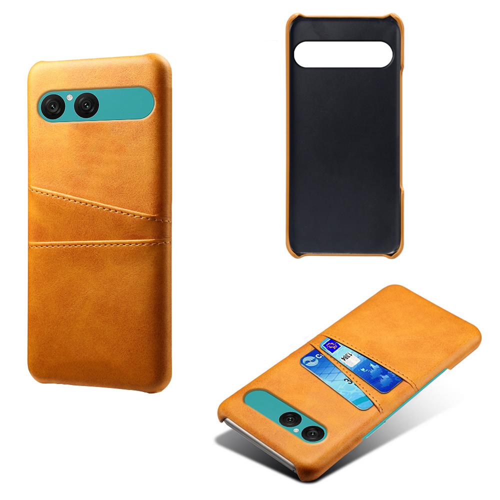 For Sony Xperia 10 VII Case Dual Card Slots PU Leather + Hard PC Phone Cover