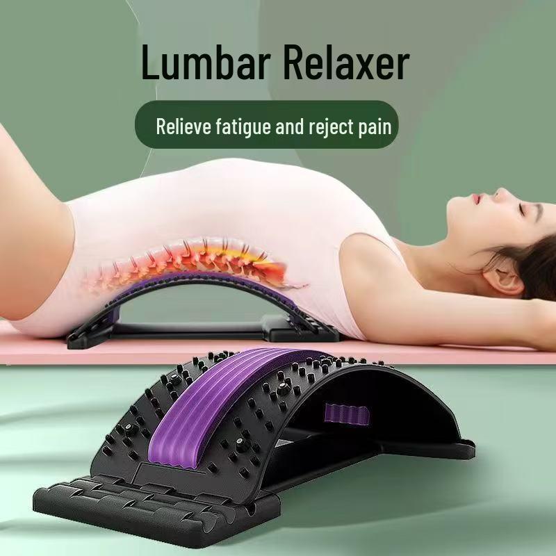 Поясничный успокоитель: Подушка для вытяжения и облегчения боли в спине с массажем и растяжкой
