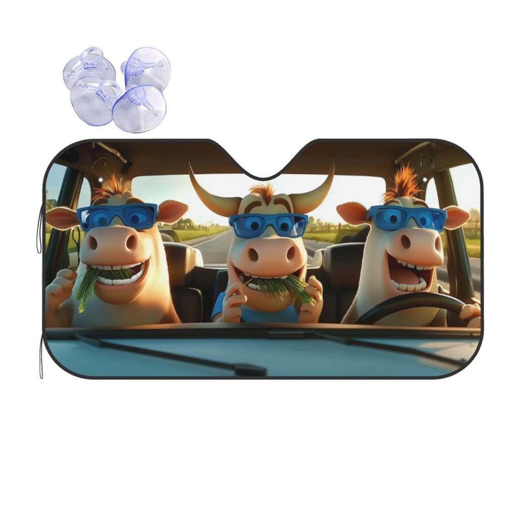 Car Front Windshield Aluminum Foil Sun Visor Summer Car Heat Insulation Sun Protection Baffle Custom Logo