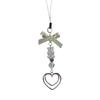 Fashionable Bowknot Phone Pendant Cute Y2K Style Phone Charm Stylish Heart Phone Chain Acrylic Material Gift for Women