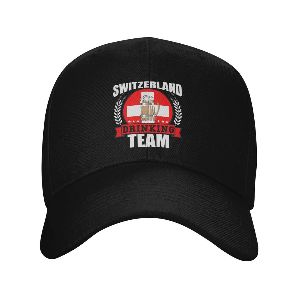 Unisex WomenSwiss Switzerland Flag Hat Retro Baseball Caps Adjustable Casual Wear