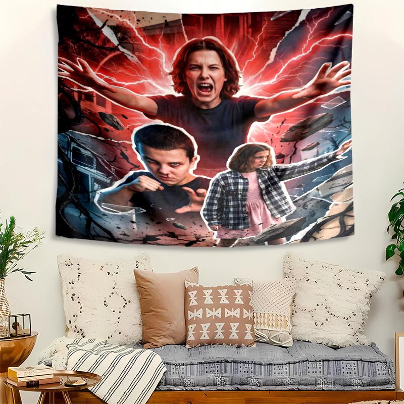 stranger things eleven Tapestry, Wall Hanging Tapestry, Pattern Tapestry for Dorm Bedroom Living Room Wall Art Photography Backdrop