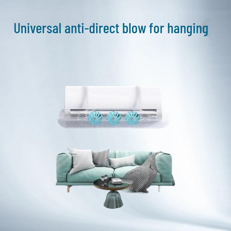 Universal Wall-Mount Air Conditioner Wind Deflector: Anti-Direct Blow, No Installation Needed