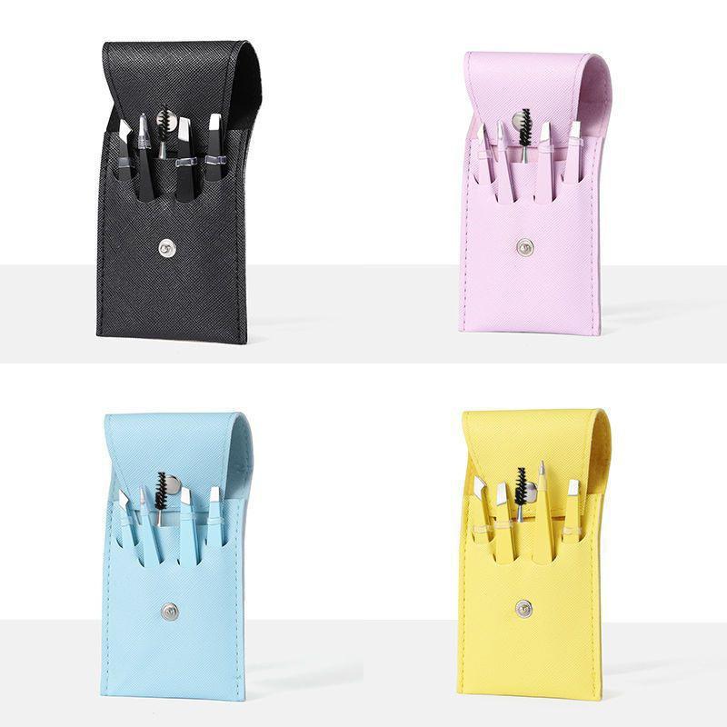 5pcs Eyebrow Hair Removal Tweezers Stainless Steel Eyelash Clip Lash Tweezer Set Eyebrow Forceps Tip Makeup Tools