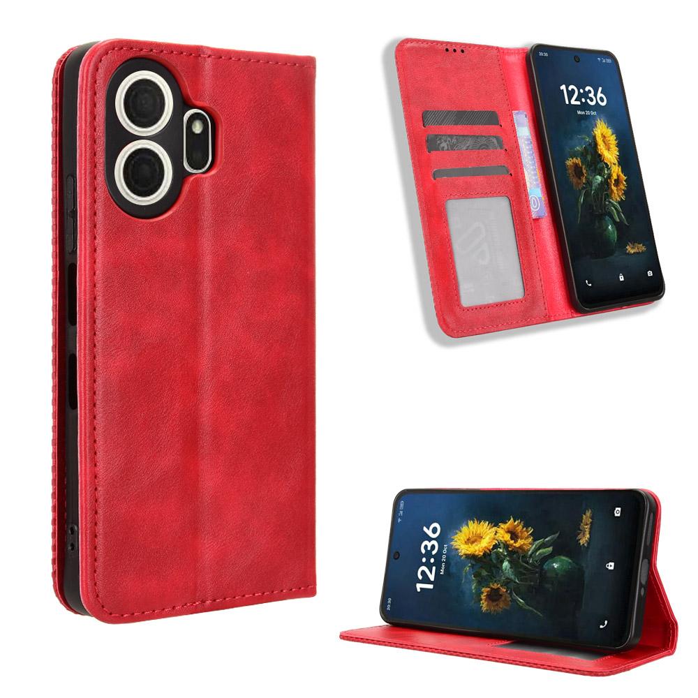 Чехол-книжка совместимый для TCL NxtPaper 70 Pro из ПУ кожи, защита всего корпуса с [Блокировкой RFID]