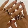 1pc Stainless Steel Stackable Plain Band Rings, High-Grade Linked Finger Rings Women As Daily Gifts