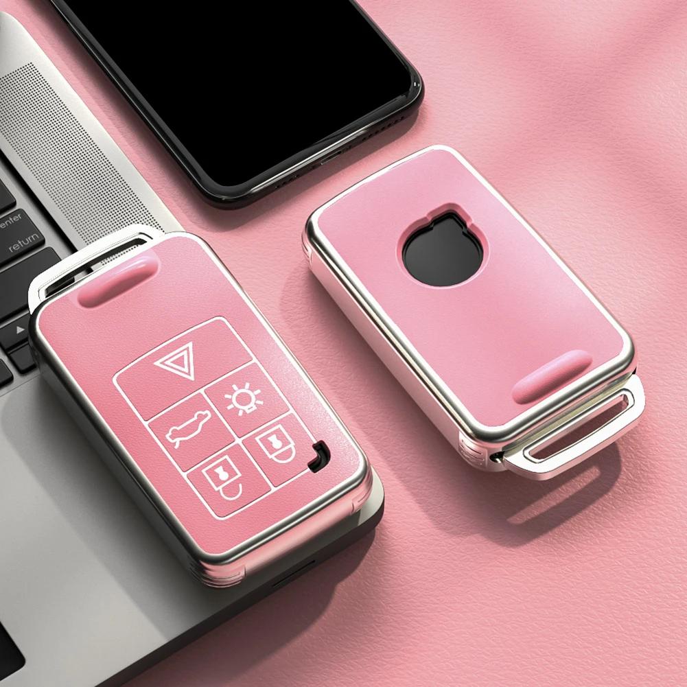 Элегантный кожаный чехол для дистанционного ключа для Volvo с 5 кнопками, улучшенная защита и долговечный материал