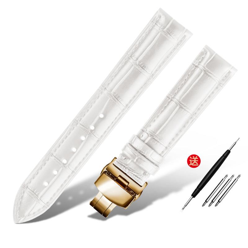 Браслет из натуральной кожи 16 мм, 18 мм, 20 мм, 22 мм, ремешок для часов ro-lex tissot, бамбуковый синий зеленый ремешок для наручных часов