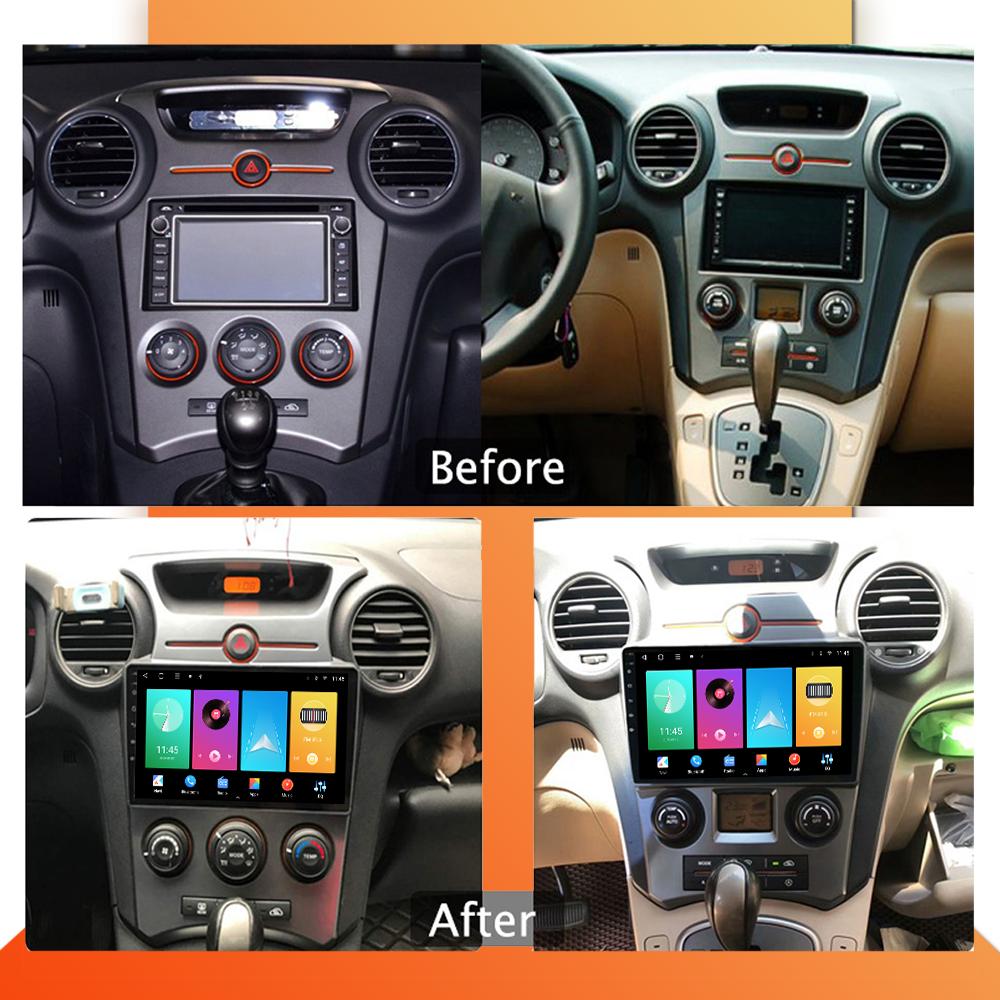 Автомобильное радио Android Auto Carplay для KIA Carens 2006-2012 Мультимедийный проигрыватель Головное устройство Стерео GPS Навигация BT WIFI 1+16 ГБ