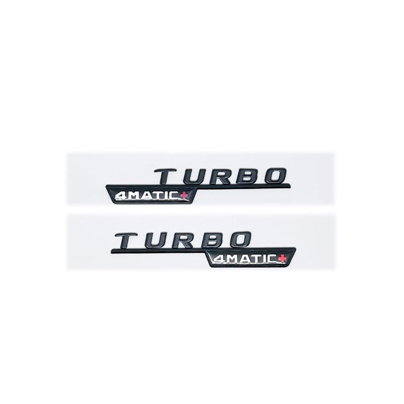 3D Black Silver Letters CLA45 CLA45S Turbo 4matic+ Emblem for Mercedes Benz AMG Car Fender Trunk Rear C118 W117 Logo Sticker