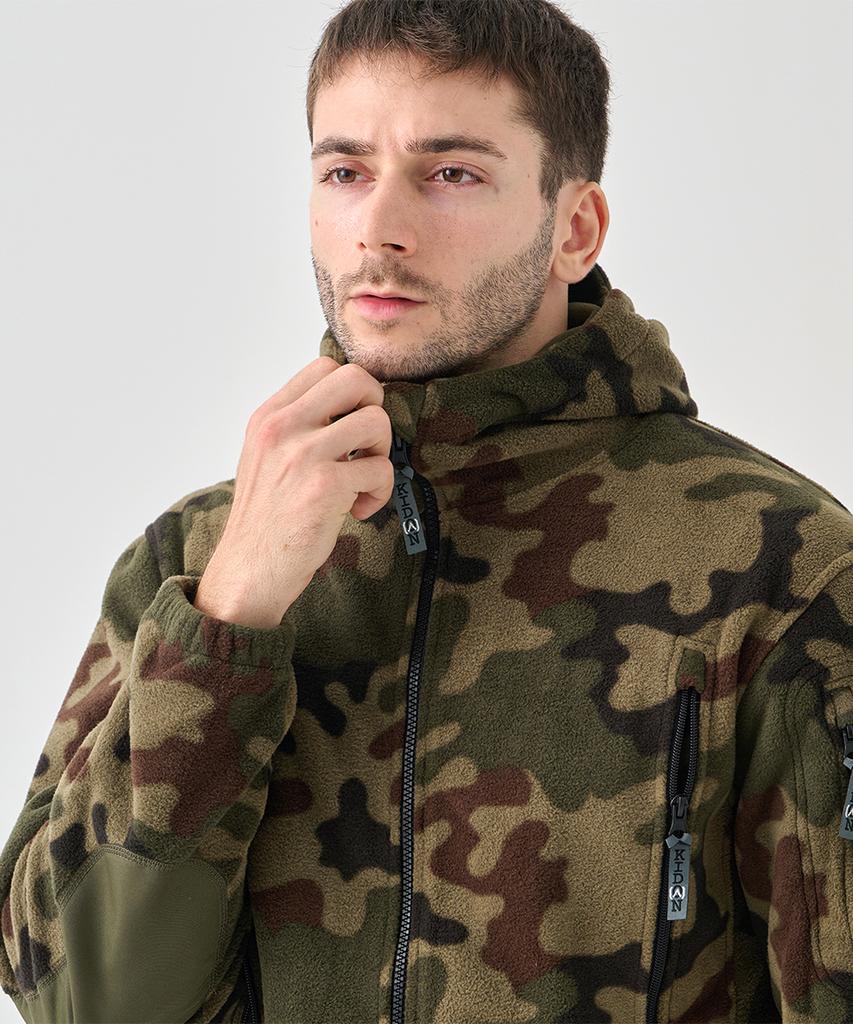 Vancefly Kidon Epi Тактическая куртка Гибридный флис Черный