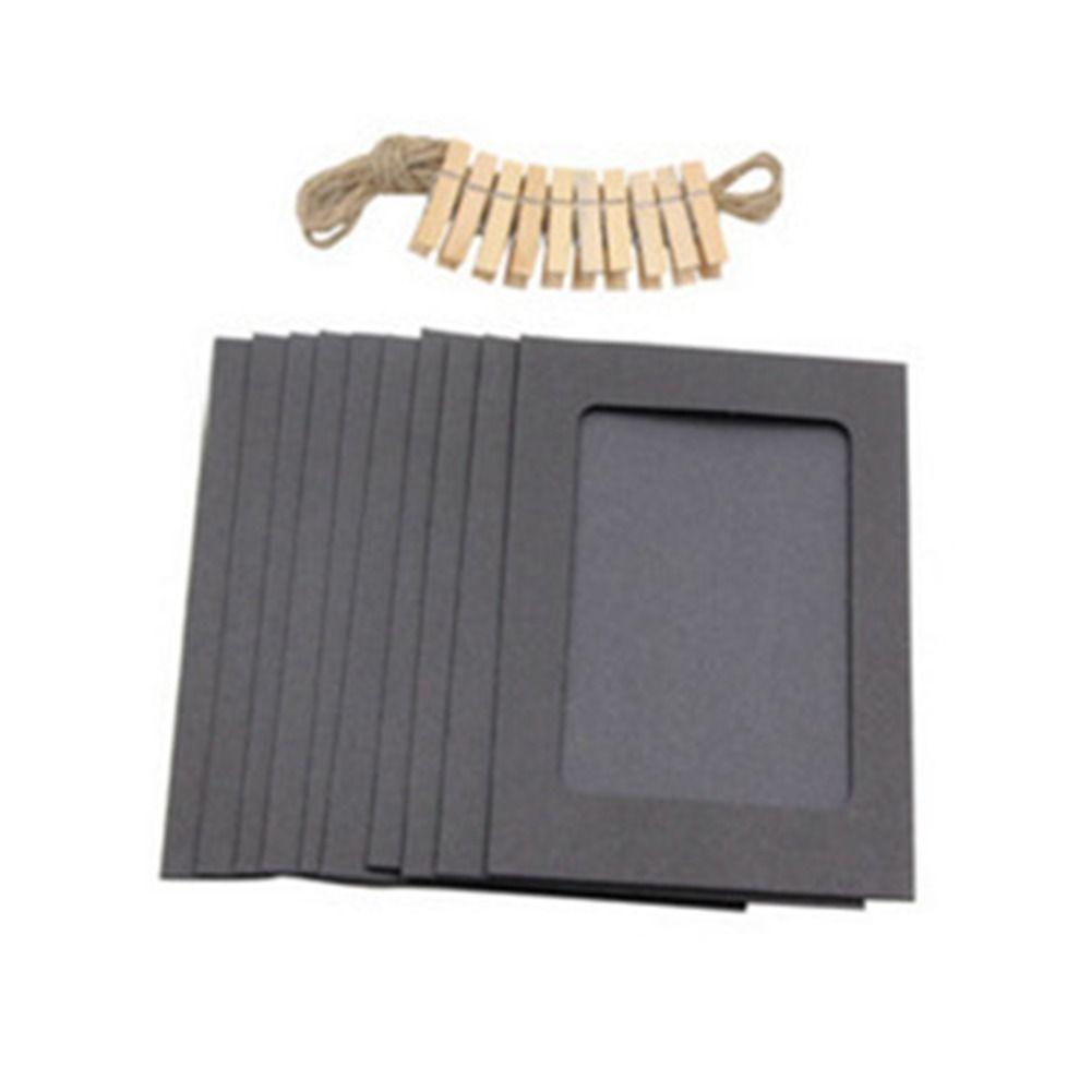 DIY Kraft Paper Picture Frames Home Decoration Combination Paper Frame With Clips Photos Album