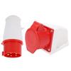 16A 5Pin Industrial Plug Surface Mount Socket 3 Phase IP44 Waterproof 220380V240415V 3P+N+E