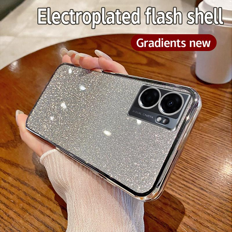 Чехол для Realme Narzo 50 5G Чехол для телефона Realme Narzo 50 5G с блестящим покрытием, силиконовый чехол для объектива камеры, мягкая задняя крышка