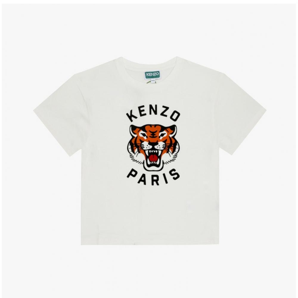 Kenzo Kids Футболка с коротким рукавом Тигр K61505 117