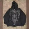 Y2K Retro Skeleton Hoodie - 90s Graphic Zip Sweatshirt