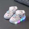 2024 детская светодиодная обувь для мальчиков и девочек, светящиеся кроссовки для детей, мягкая дышащая повседневная обувь для младенцев и малышей