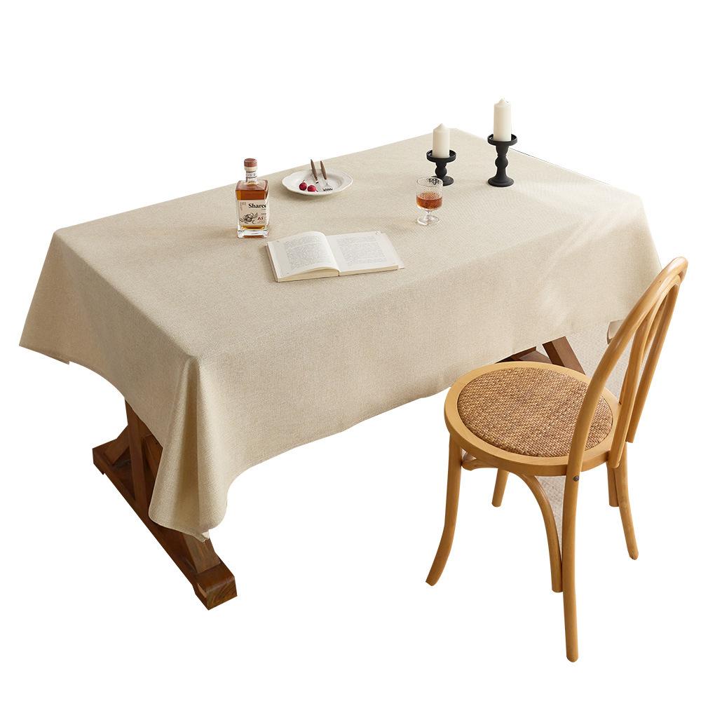 Coarse Linen Tablecloth Premium Desk Table Cloth Retro Old Coarse Cloth Tea Table Zen Rectangle