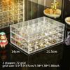 72/120 Grid Earring Jewellery Storage Box Clear Acrylic Necklaces Ring Storage Box
