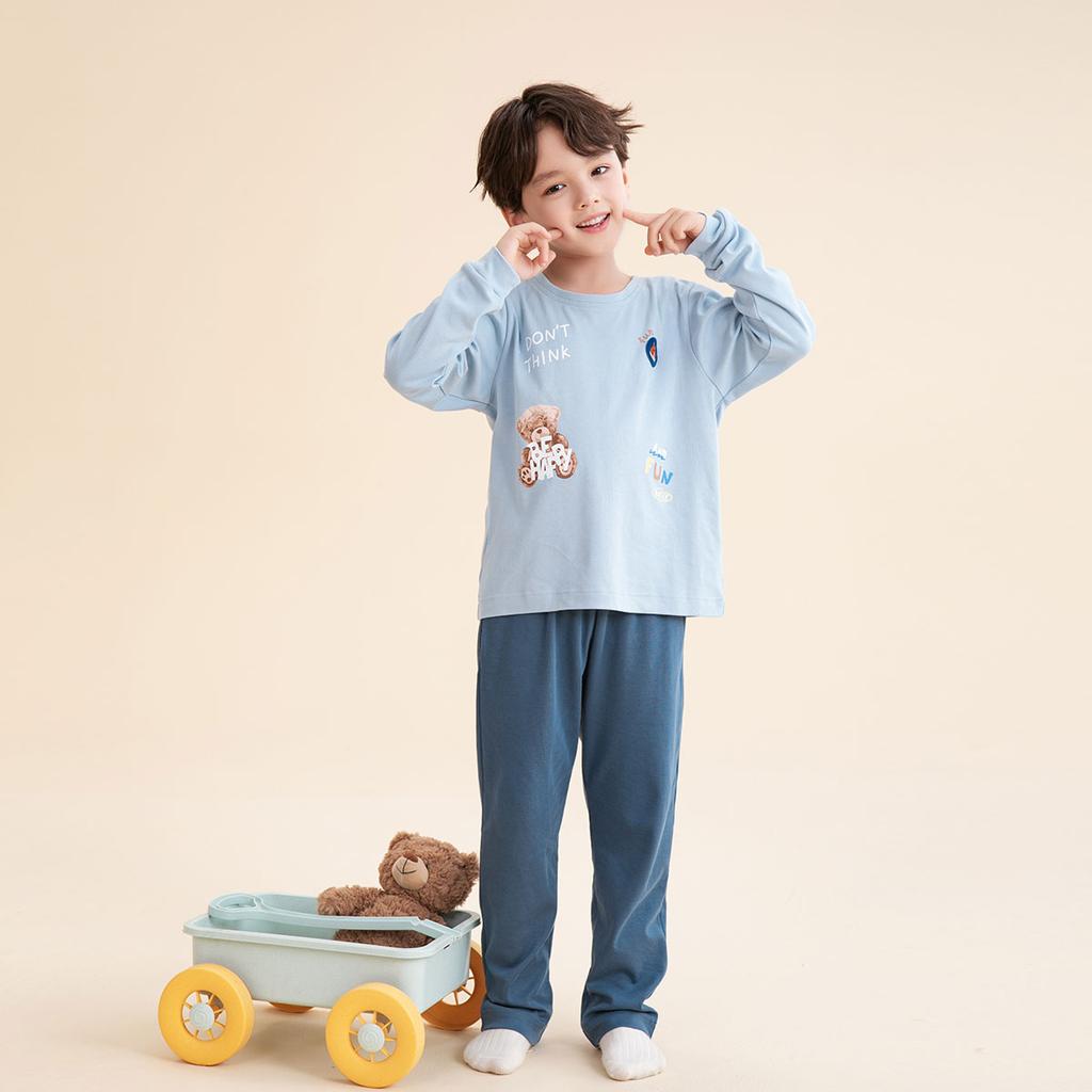 Fenteng 100% Cotton Anti-Static Animal Pullover Children's Sleepwear Set