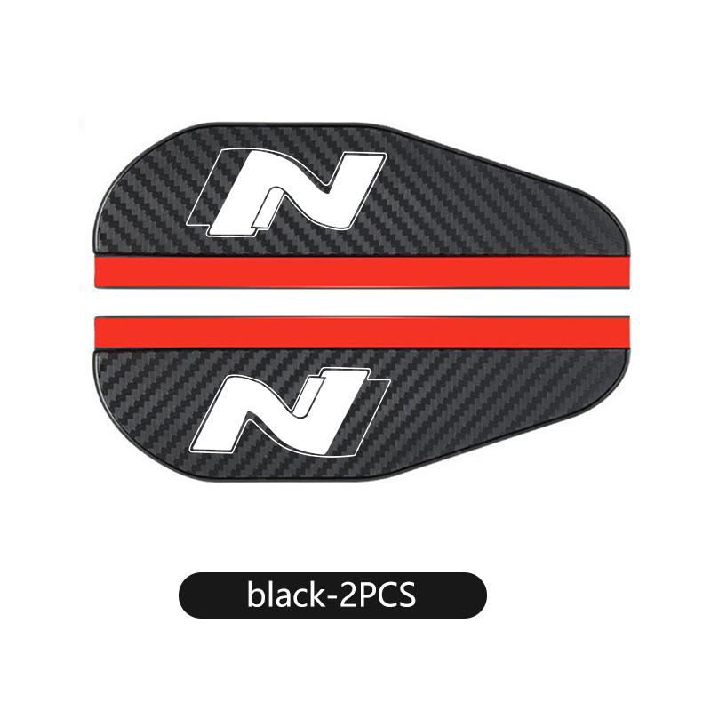 For Hyundai Carbon Fiber Car Rear View Shield Guard Auto Rearview Mirror Rain Cover NLINE I30 I20 Venue Tucson Kona IX35 I40 lk1