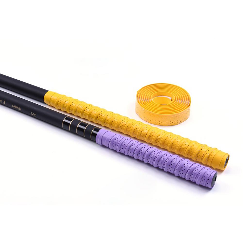 Fishing Rod Handle Adhesive Absorb Sweat Belt Fishing Rod Wraps Tape Fishing Rod Handle Cover 200cm x 2.5cm x 0.8mm