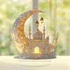 Новый 2D Акриловый Замок-Луна Фестиваль Рамадан 2025 Ид аль-Фитр Мубарак Домашняя Вечеринка Стол Подарки Подарки на Рамадан Украшения для Рамадана