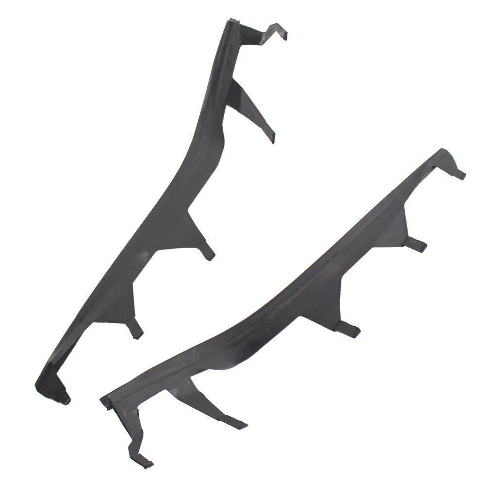 Left & Right One Pair Upper Headlight Cover Strips Replacement for BMW 3 Series E46 02 05(4 door)