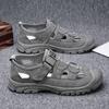 Outer Penetration Air Men's Sandals Wild Hollow Sandals Men Summer Wear-resistant Non-slip Toe Cap