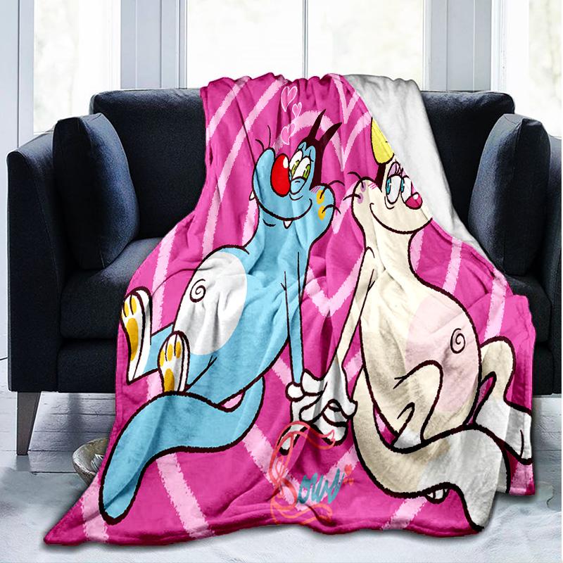 1PC Cockroaches Flannel Blanket, Use for Birthday/Holiday Gift, Soft Blanket for Sofa/Bed/Camping/Office/Tourism Use,All Seasons