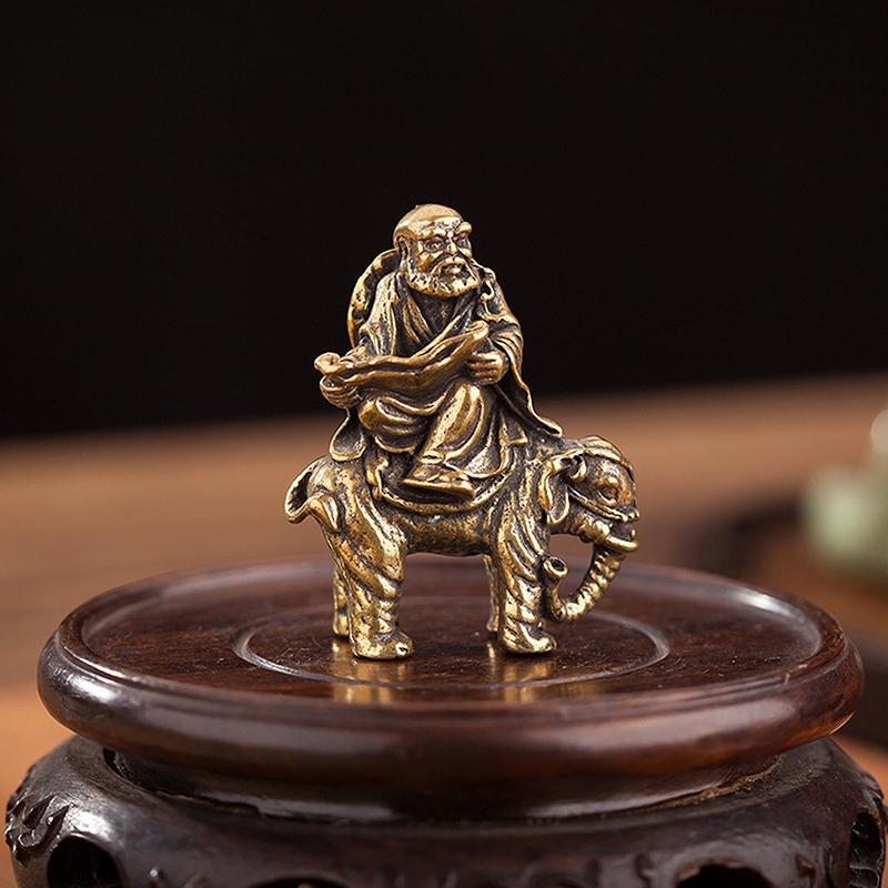 Восемнадцать Архатов Миниатюрная Ретро Мини Будда Украшение Кабинет Офис Домашнее Украшение Латунная Статуэтка Поделки