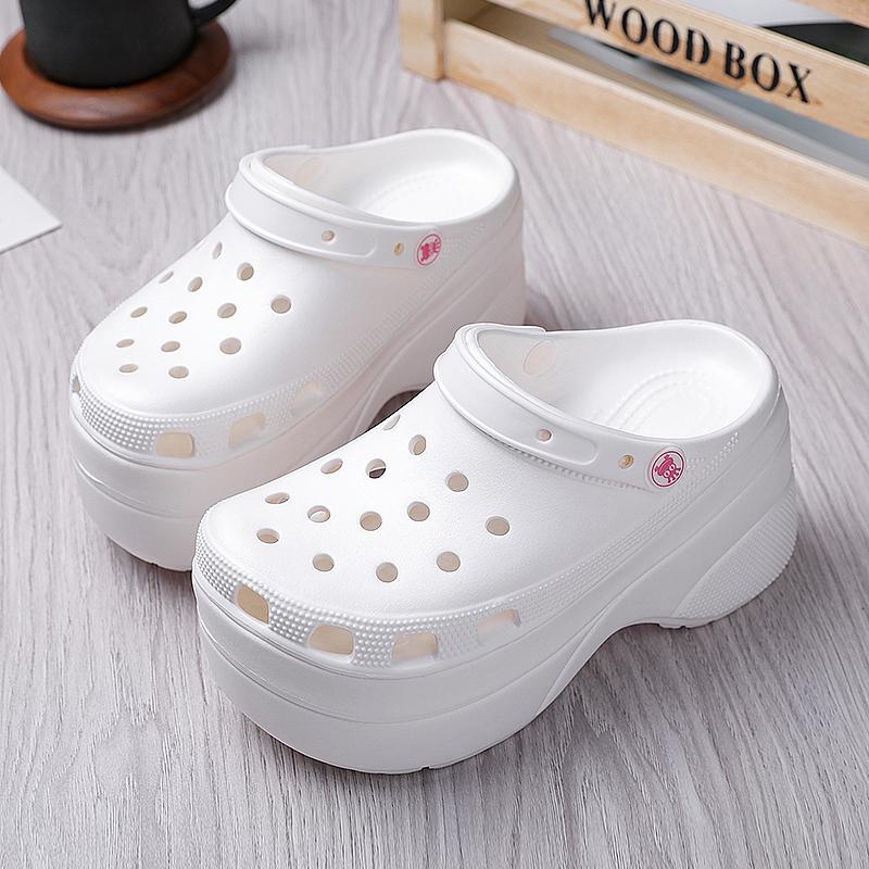 Модные сандалии, женские сандалии на платформе, сабо, садовые тапочки без шнуровки для девочек, пляжная обувь, шлепанцы Sandalia Plataforma