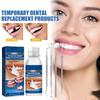 Temporary Tooth Kit Teeth And Gaps FalseTeeth Solid Glue Denture Adhesive Teeth Whitening Tooth Beauty Tool 30ml