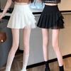 Women's Skirt Pleated Skirt Solid Color Irregular Gauze Splicing High Waist Skirts