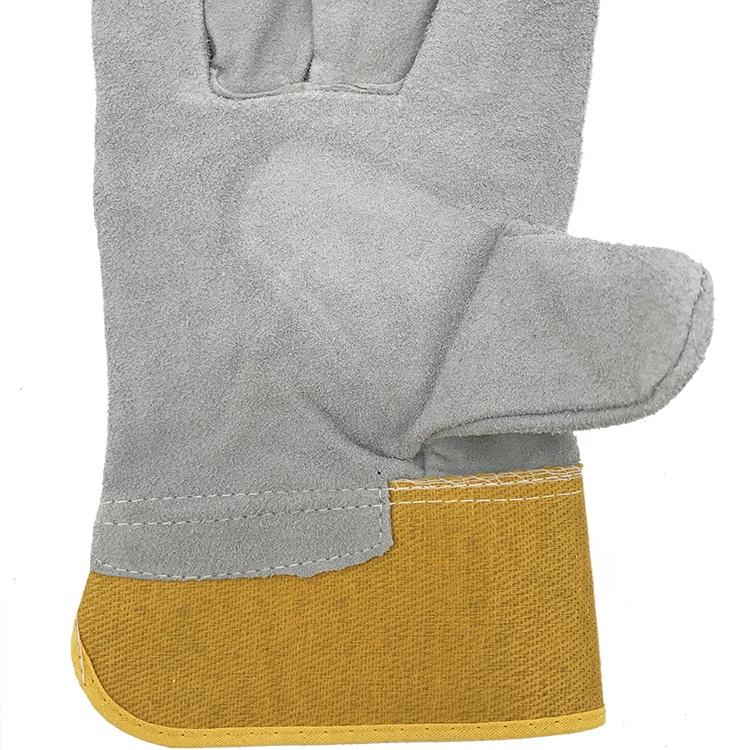 High Quality 10.5 Inch Men's AB Grade Anti-Cut PPE Buffalo Cowhide Work Safety Gloves for Construction and Rigger Work