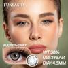 FUNSACHY 2pcs New Colored Lenses for Eyes Black Pupil Natural Contact Lenses Brown Gray Colorful Cosmetic Lens Fast Shipping