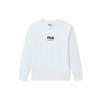 New FILA Sweatshirts Men's Nitrifying White F51M239203F-WT