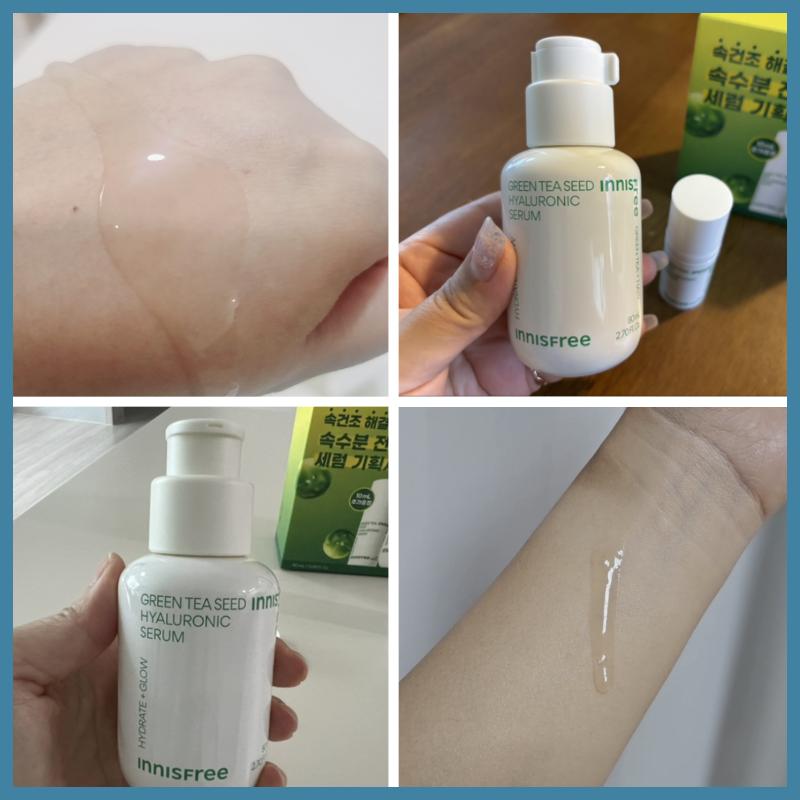 Innisfree Сыворотка с гиалуроновой кислотой из семян зеленого чая 80 мл