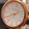 Б/у [В рабочем состоянии] FOSSIL BQ3219 Кожаный ремешок Римские Цифры Женские