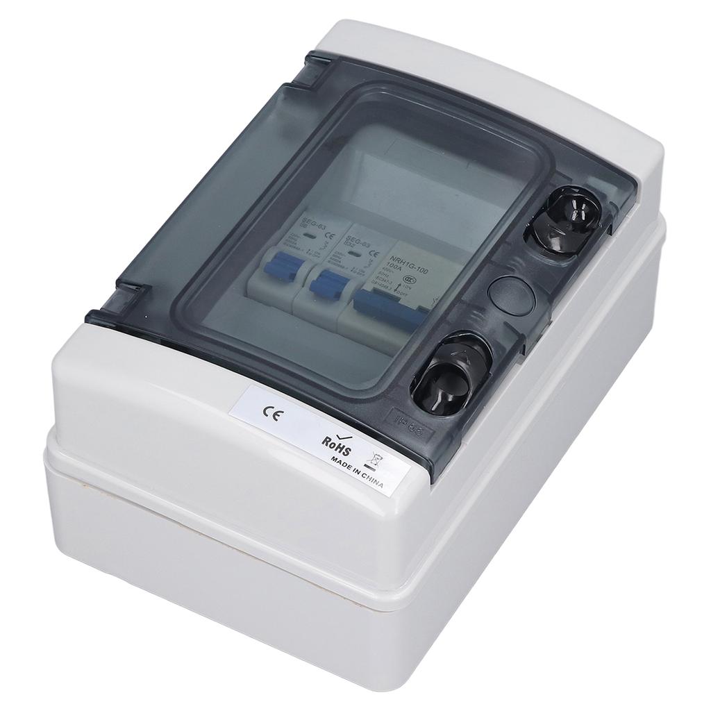 Waterproof Distribution Box ABS PC Circuit Breaker Distributions Protection Boxes for Garages 230V