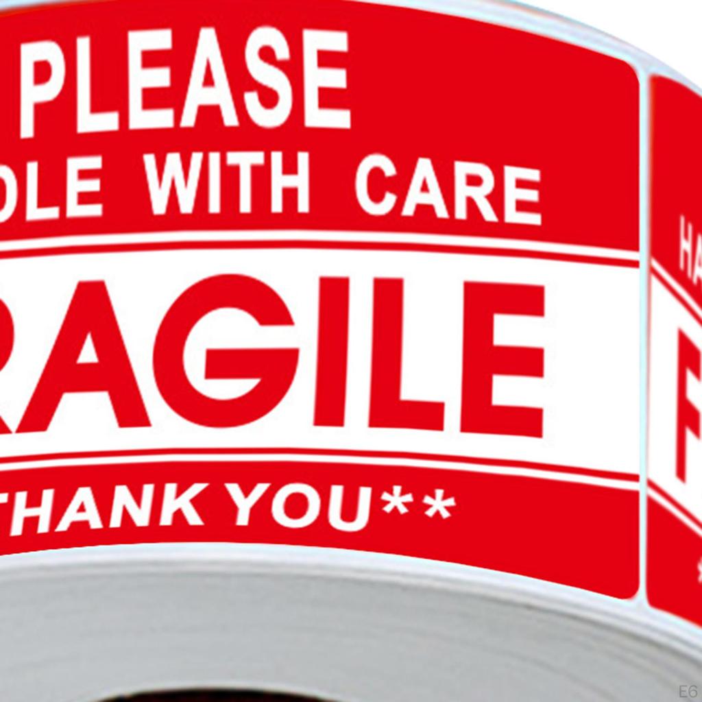 Хрупкие наклейки для транспортировки и перемещения, «Осторожно обращаться», предупреждающие этикетки,