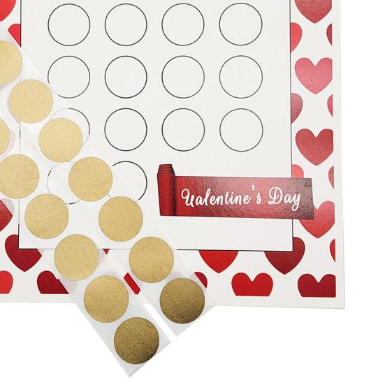 1 комплект скретч-карт «Любовь о 14 вещах, которые я тебе» ко Дню святого Валентина, скретч-карта с романтическим принтом