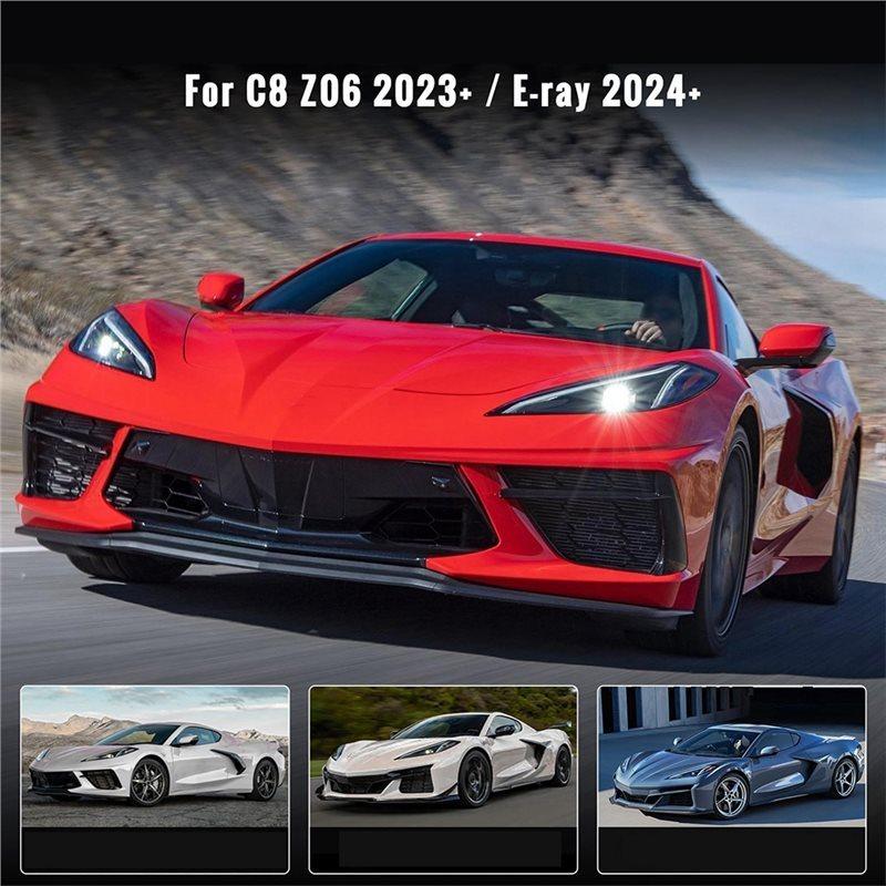 For Chevrolet C8 Corvette Stingray Z51 20-For Z06 E-Ray -Underbody Air Dam Rear Air Deflector Shields- HTC Z51 85580654